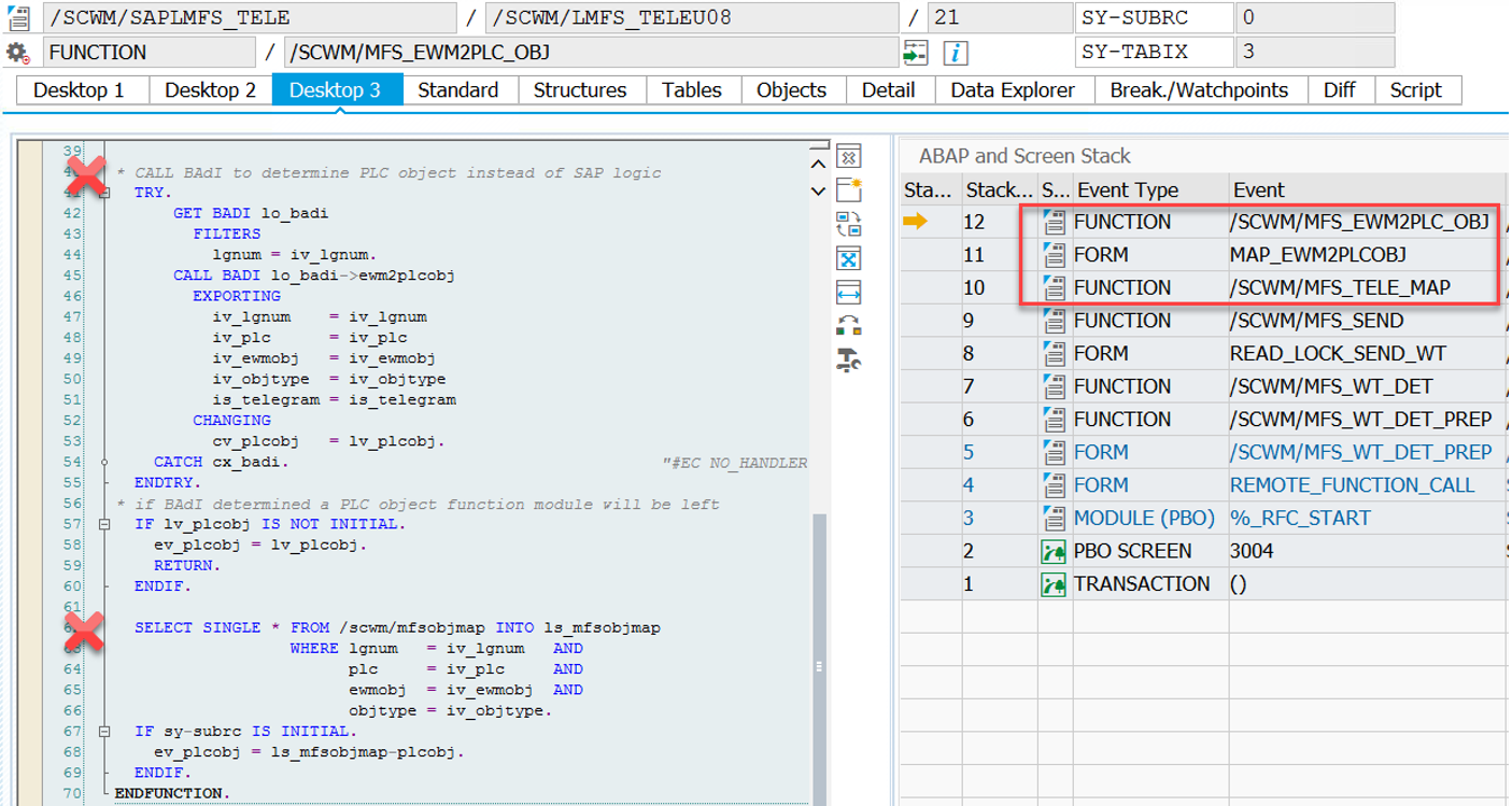 SAP EWM MFS PLC communication_21